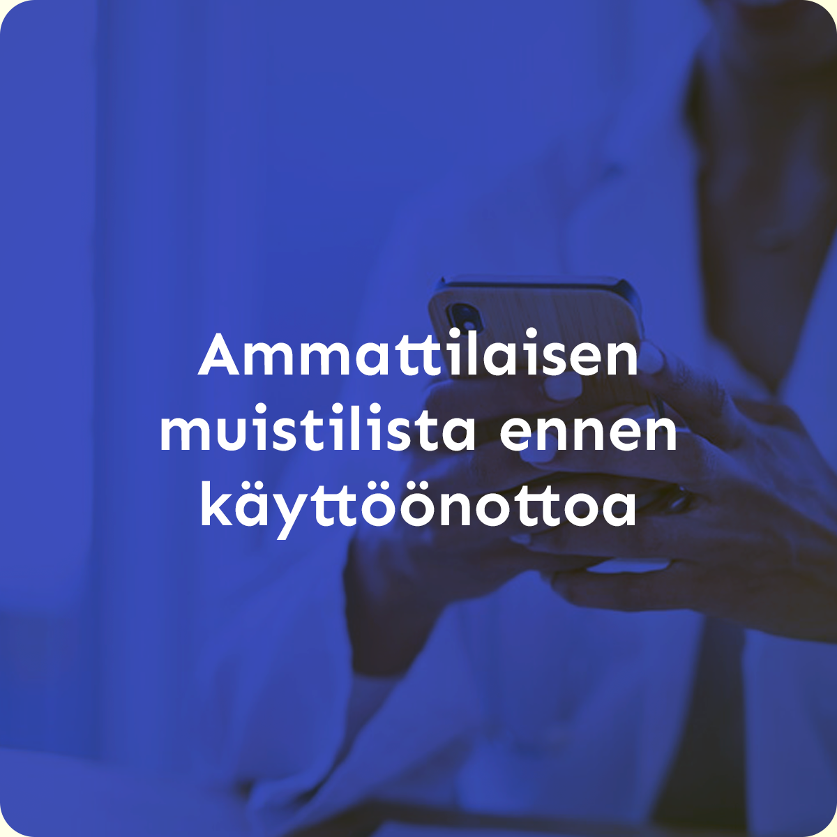 ammattilaisen muistilista ammattilaisen muistilista